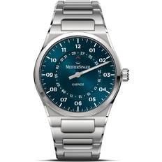 MeisterSinger Kaenos Open Date Sunburst Petrol Watch