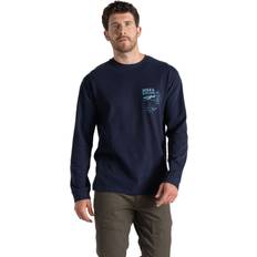Craghoppers T-shirts Craghoppers Mens National Trust Limestone Long-Sleeved T-Shirt - Blue