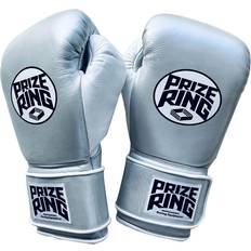 Martial Arts Sportx Prize Ring Boxing Gloves Silver 16oz