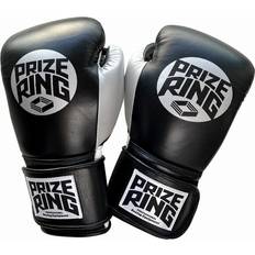 Martial Arts Sportx Prize Ring Boxing Gloves 14oz Professional SS Black Silver