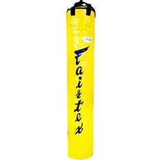 Martial Arts Sportx Fairtex UNFILLED 6ft Muay Thai Banana Bag Yellow Heavy Punching Bag for Kick Boxing MMA K1 Yellow HB1.8m
