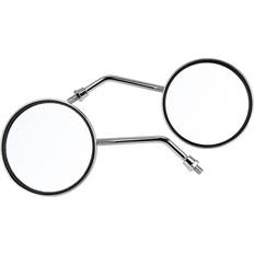 Rearview-& Side Mirrors Tomtop Jms 2pcs 10mm Round Plating Silver Motorcycle Mirror