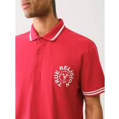 True Religion Polo Shirts True Religion Men's Buddha Logo Polo Shirt - Trv Red