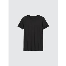 Uniqlo Clothing Uniqlo Japan Airism Crew Neck T Short Sleeve - Black