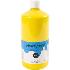 Tempera-maling Creativ Company Skole Temperamaling Mat 1000 ml Gul
