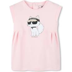 S Morgenkåber Børnetøj Karl Lagerfeld Piger Interlock Kjole Casual Pink