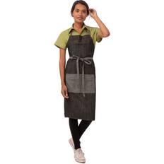 Accessories Chef Works Unisex Manhattan Bib Apron - Black