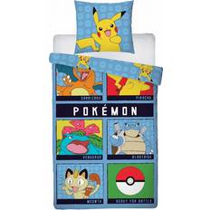 Licens Pokémon Sängkläder 140x200 cm Pikachu 2-i-1 Sängset 140x200cm
