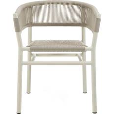 Aluminium Patio Chairs on sale Ethimo Fauteuil Empilable Kilt - Gris - Corde Synthétique Tressée