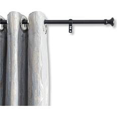 Tringles à Rideaux Tringle Rideau Extensible 250 à 360 cm Zwart Noir