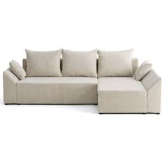 BESTMOBILIER Reversible Beige Sofa 248cm 4 Seater