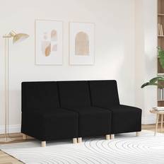 Sort Lænestole på tilbud vidaXL Sofastol 55 cm Stof Sort Lænestol