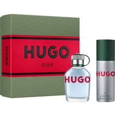 Herre Gaveæsker på tilbud HUGO BOSS Man Gift Set EdT 75ml + Deo Spray 150ml