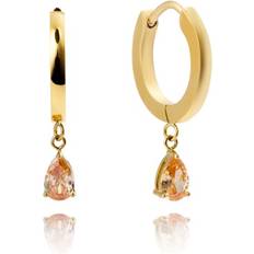 Smycken Mockberg Belle Champagne Hoops - Gold