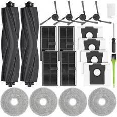 INF Dreame X40 Ultra Komplett Ersatzset 2 Hauptbürsten 4 Staubbeutel 4 Filter 4 Seitenbürsten