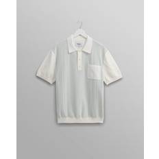 Turin Pocket Polo Pale - Blue/Ecru