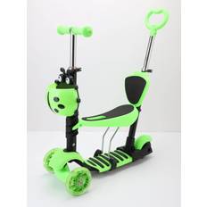 Trendi Switch 5 in 1 Scooter Foldable Adjustable Height 3 Wheel Boys Girls Green
