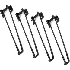 Metal Table Legs MEETWARM 16 Inch Foldable Hairpin Legs Table Leg