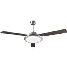 LEDS-C4 Ceiling Fan Bahia Nickel with Light and Remote