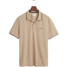 Gant Beige Polotrøjer Gant Tipping Ss Pique Polo - Beige