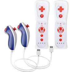 Maxpower 2pcs Remote Controller with Nunchuck for Wii Console