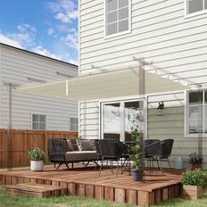 Pavilion Roofs OutSunny 4 x 3m Cream Pergola Replacement Canopy