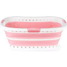 Collapsible Laundry Basket Pink