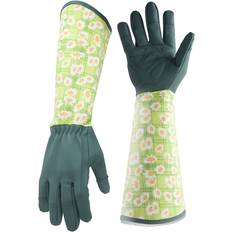 Gardening Gloves Zeuxo Women's Long Sleeve Thorn Resistant Gardening Gloves - Dark Green
