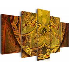 Seinäkoristeet Artgeist Canvas-taulu Mandala Golden Power 50x100 cm