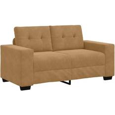 vidaXL Brown Velvet Loveseat 120 cm Sofa
