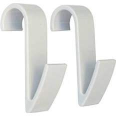 Porta asciugamani Somatherm Set 2 Ganci Tubo Tondo Bianco Asciugamano