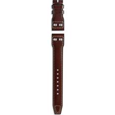 Watch Straps IWC Strap Calfskin Marron Brown For Folding Clasp XS