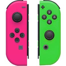 Game Controllers Aihontai Pink Green JoyPad Joycons Controller For Nintendo Switch with Wrist Strap