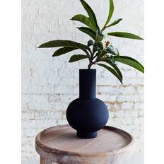 Vases French Connection Zinc Metal Black Vase
