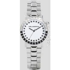 Karl Lagerfeld Crystal-embellished Watch Woman Silver One Size