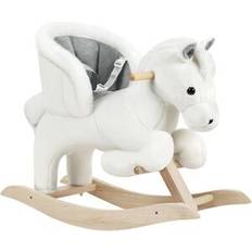 WOLTU Caballito De Peluche Blanco Y Gris