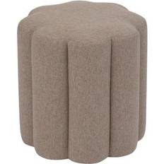 Tabourets Atmosphera The Floral Beige 38 x 40 cm Pouf