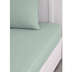 Textiles Today Drap-Housse Organic en Coton 160x200 cm Vert Drap Vert