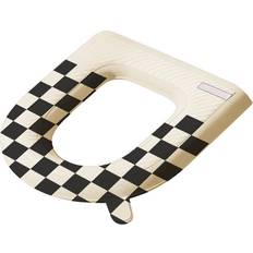 Cosy@home Toilet Seat Cover Pad Waterproof Checkerboard Print