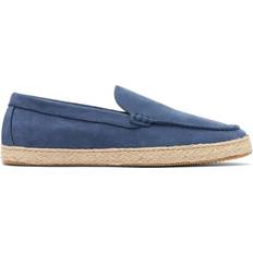 Blue Espadrilles Scarosso Lino Almond-Toe Leather Espadrilles - Blue