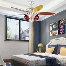 ShipItFurniture 52 Inch Kids Ceiling Fan with Pull Chain Control