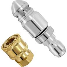 Pressure Washers & Power Washers Tlily 2Pc 5000PSI Sewer Jet Nozzle with Pressure Washer Coupler
