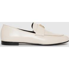 Anine Bing Corrine Loafers in Bone - Monogram