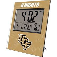 Table Clocks Keyscaper UCF Knights Cross Hatch Digital Desk Table Clock