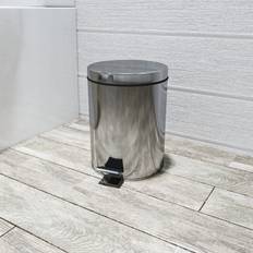 Croydex Pedal Bins Croydex Chrome Pedal Small Bathroom Bin 5L Capacity