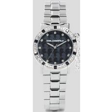 Karl Lagerfeld Crystal-embellished Watch Woman Silver One Size