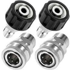 Pressure Washers & Power Washers Torribaly 4Pcs Pressure Washer Adapter Set