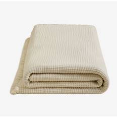 Colchas Sklum Jobert Tagesdecke aus Baumwollgaze Creme-Beige 230 x 250 cm Überdecke Beige