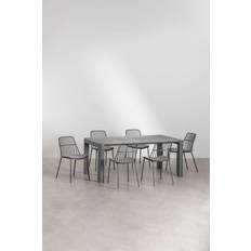 Dining Sets Sklum De Mesa Rectangular Arnadine 6 Sillas Dining Set