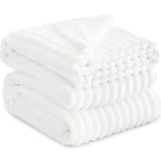 King Off Throw Blanket for Sofa Blankets White